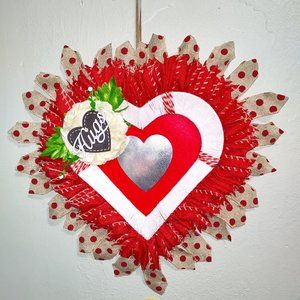 Heart Valentine Wreath